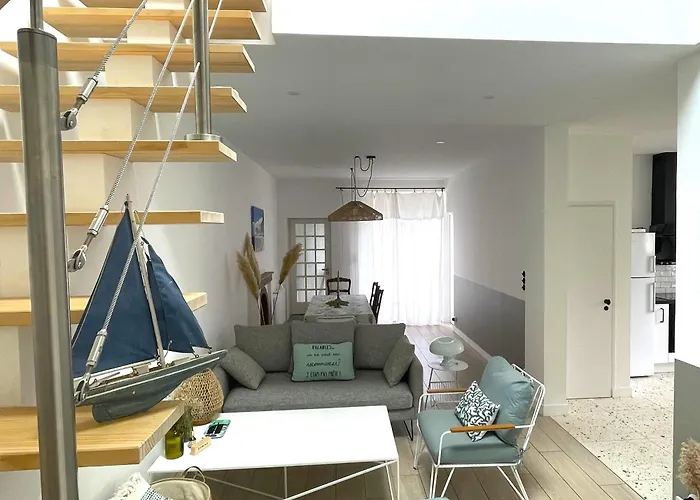 Casa de Férias Maison Charmante Pres De La Avec Wifi, Au Coeur De - Fr-1-652-60 Saint-Jean-de-Monts